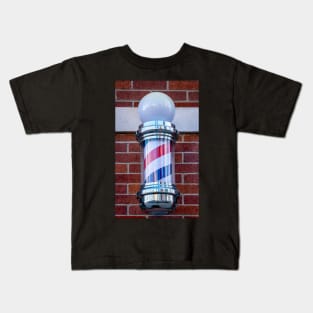 Modern Barber Pole Kids T-Shirt